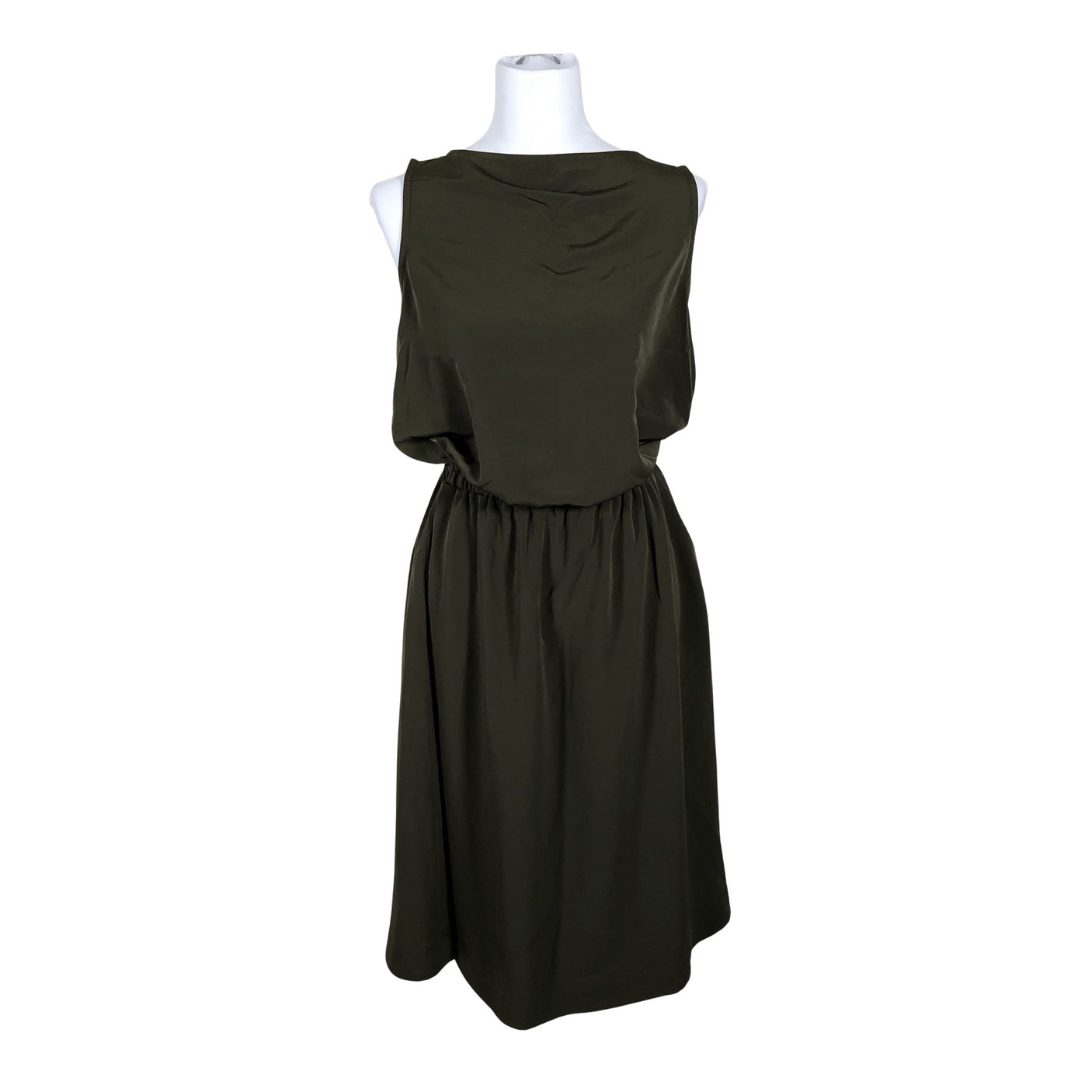 Unisex Ayani - Schiffon dress, size 38 - Green (2)