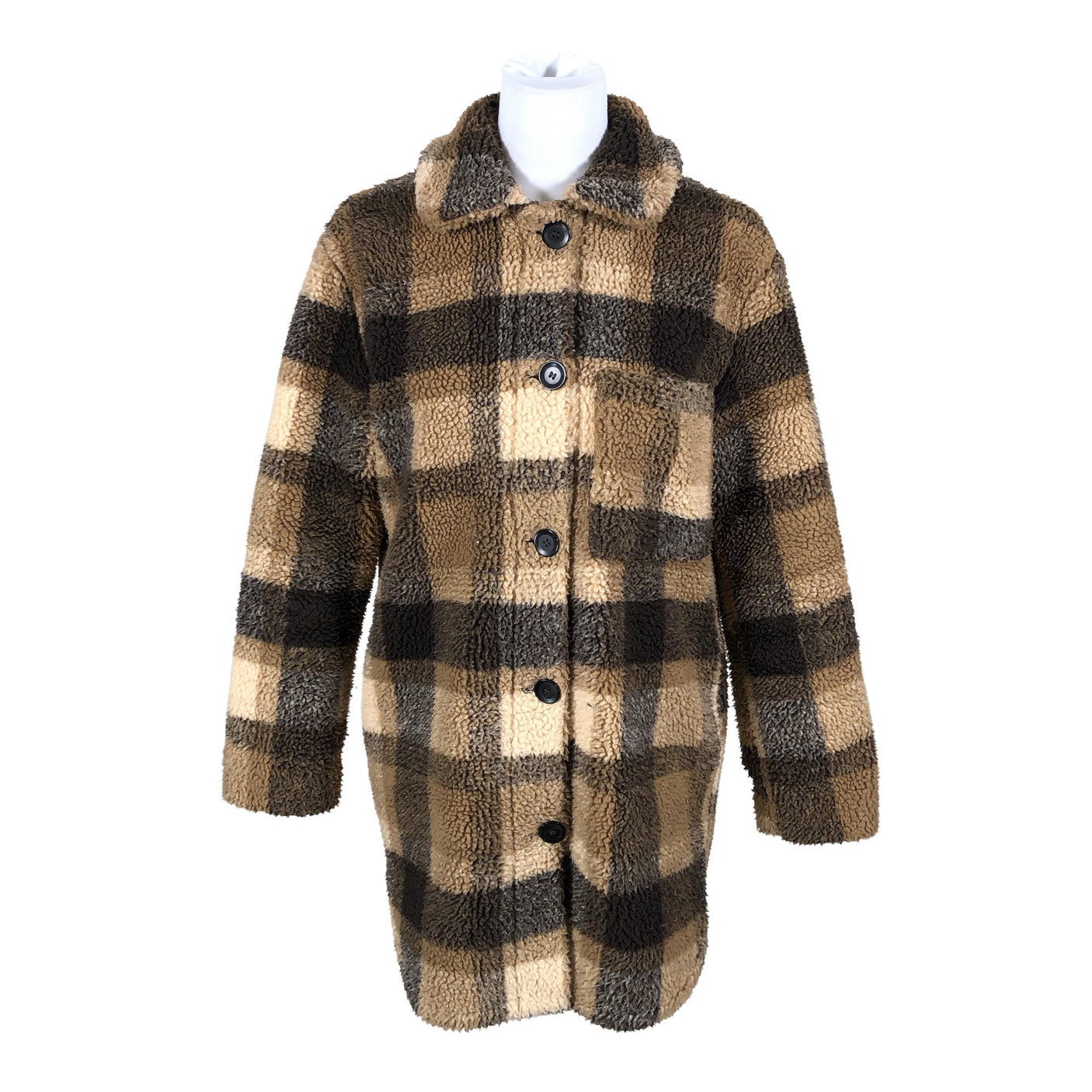 Unisex Esprit - Faux fur coat, size 36 - Brown (1)