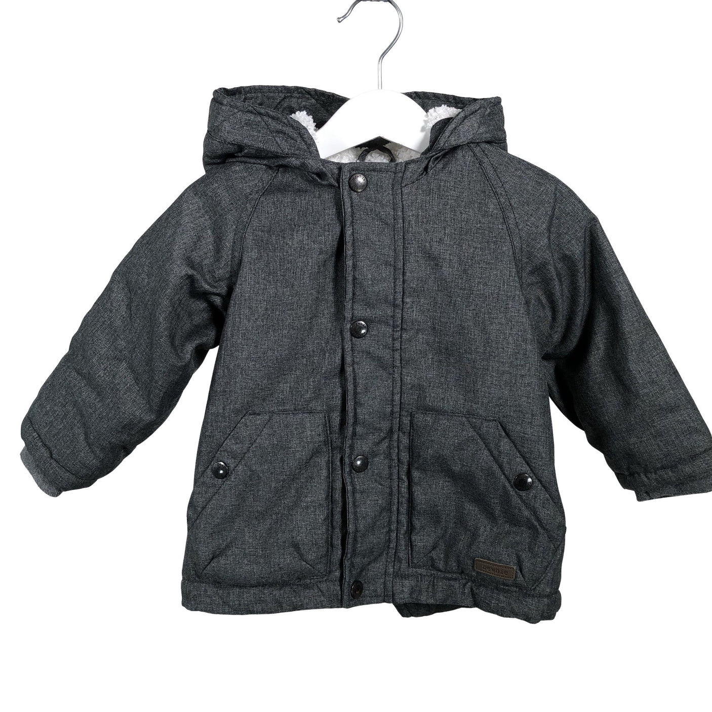 Unisex Newbie - Outdoor jacket, size 74 - 80 - Gray (1)