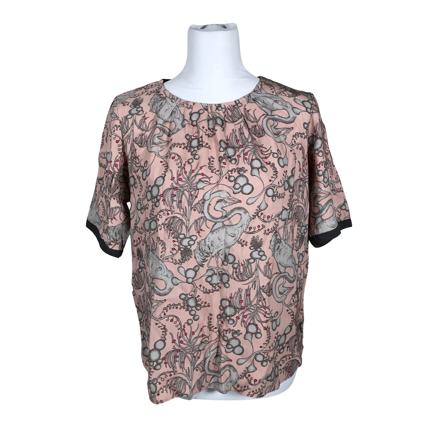 Unisex Noa Noa - Short-sleeved blouse, size 40 - Light pink (1)