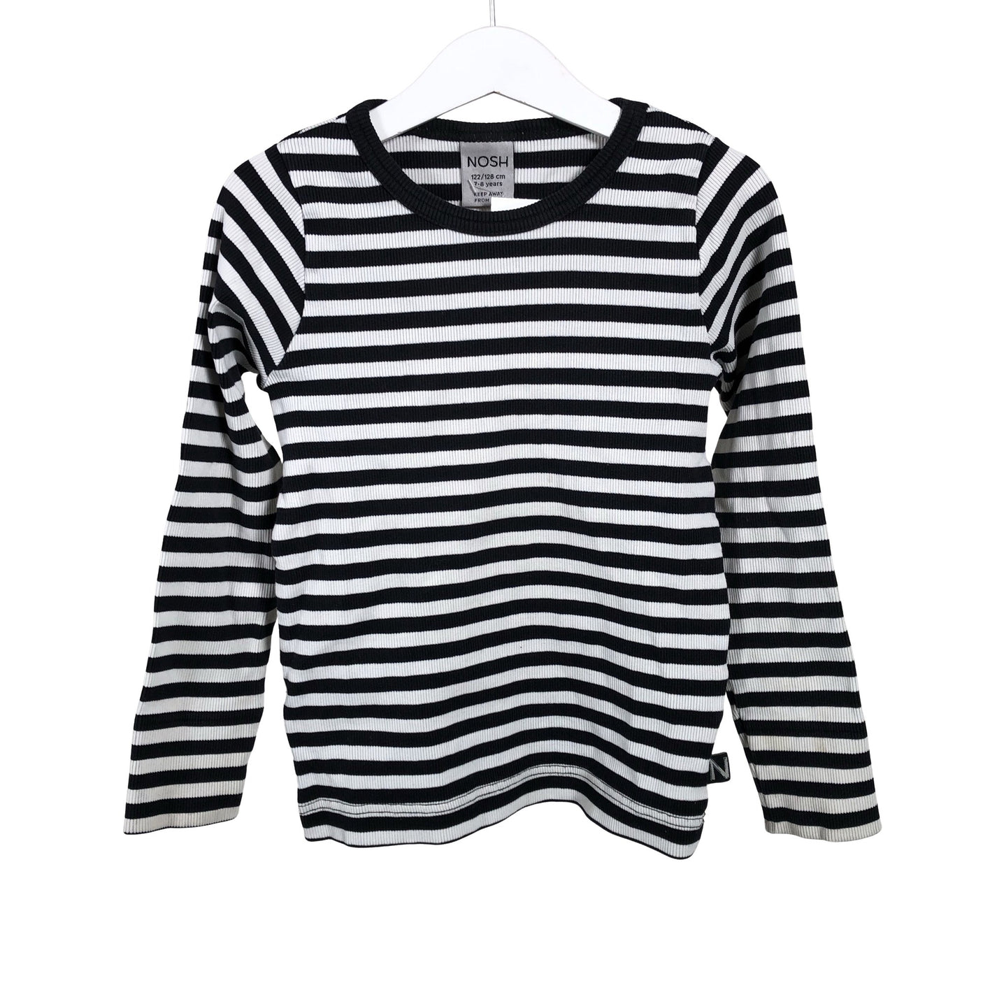 Unisex NOSH - Tricot shirt, size 122 - 128 - Black (1)