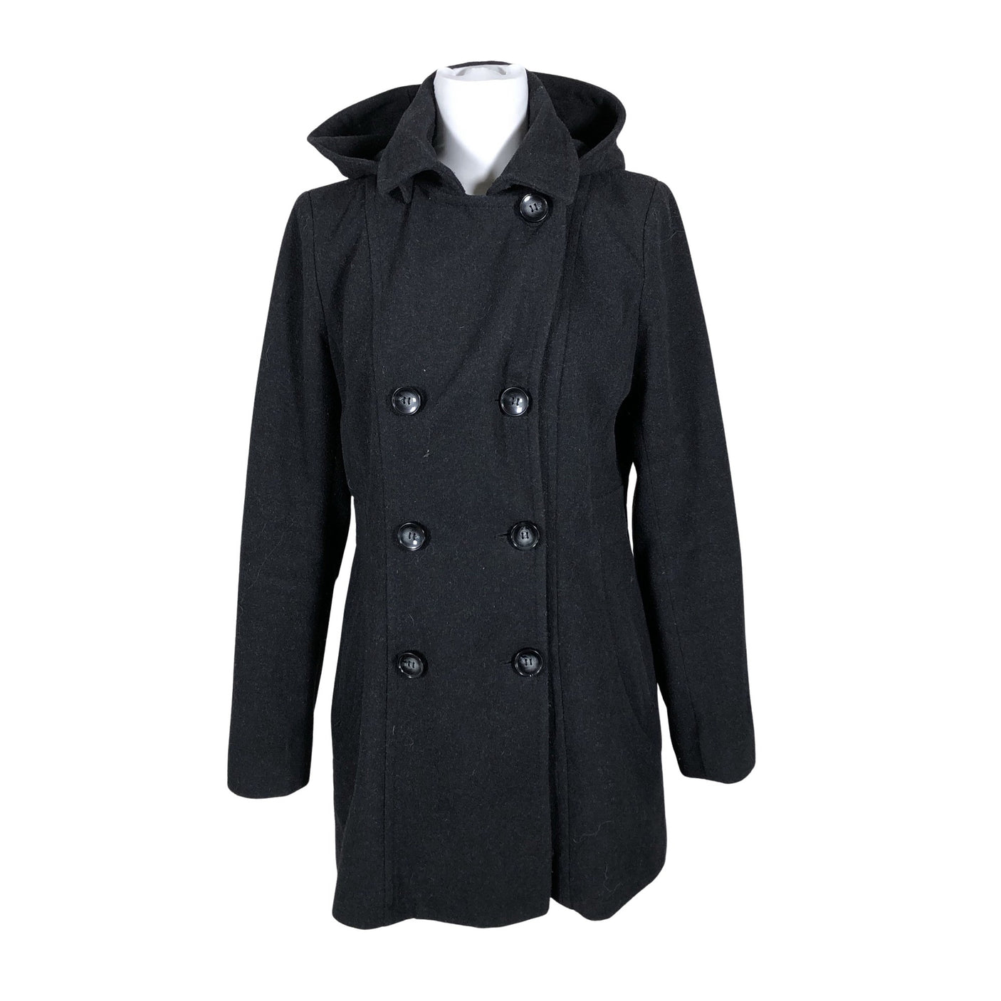 Unisex Nautica - Wool coat, size 38 - Black (1)
