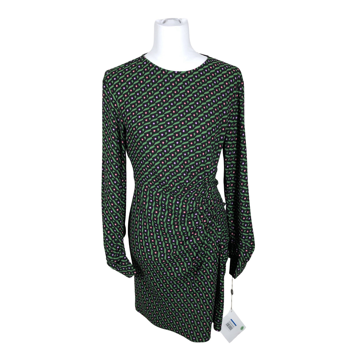 Unisex Diane von Furstenberg - Schiffon dress, size 38 - Green (1)