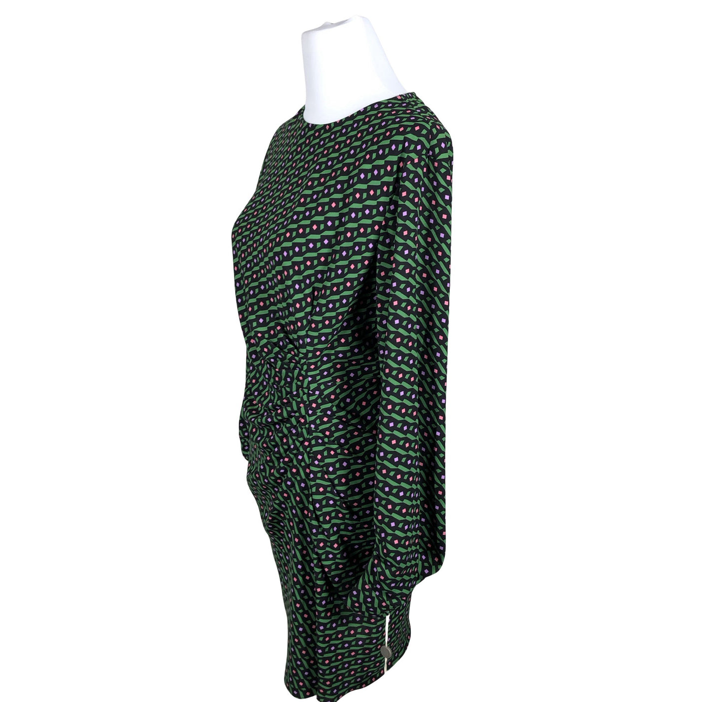Unisex Diane von Furstenberg - Schiffon dress, size 38 - Green (2)
