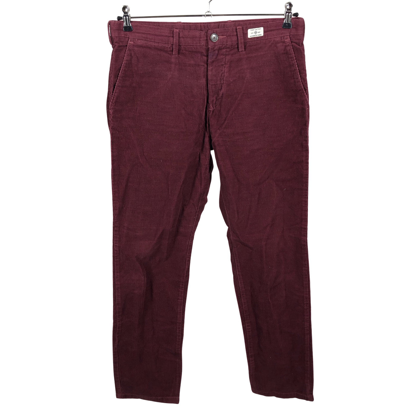 Unisex Tommy Hilfiger - Velvet pants, size W33 - Wine red (2)