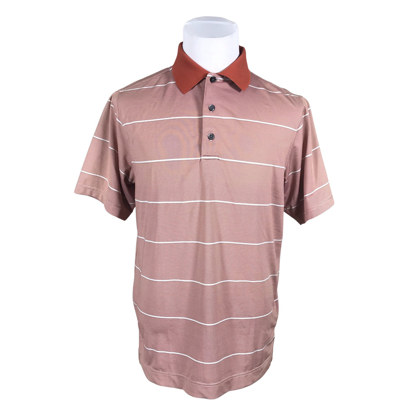 Unisex FootJoy - Sports shirt, short sleeve, size M - Orange (1)