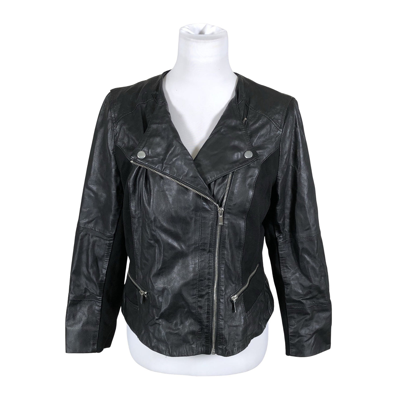 Unisex Saki - Leather jacket, size 40 - Black (1)