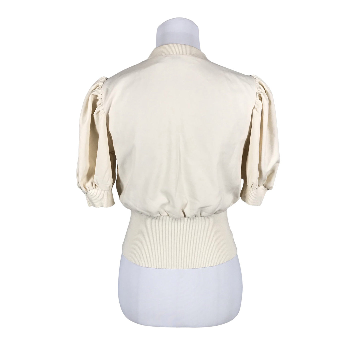 Unisex French Connection - Short-sleeved blouse, size 34 - Natural white (2)