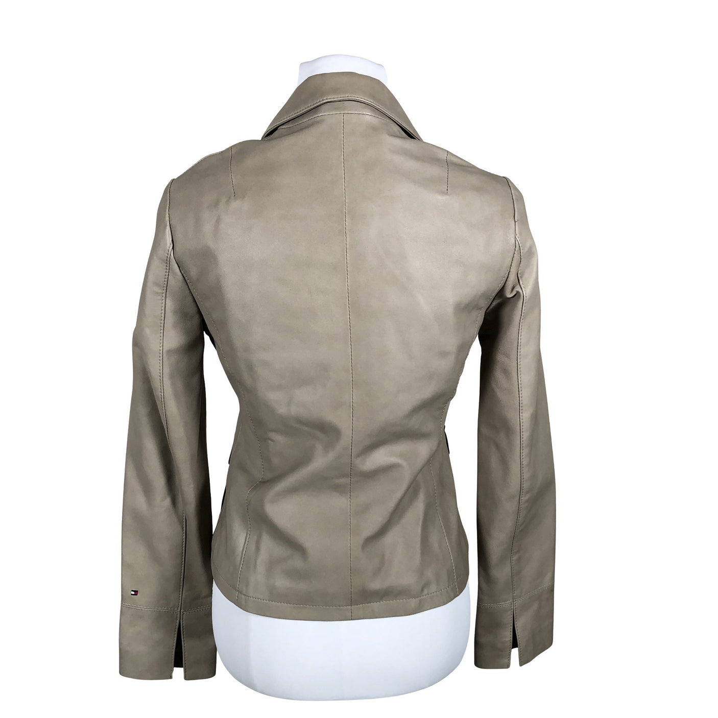 Unisex Tommy Hilfiger - Leather jacket, size 36 - Beige (2)