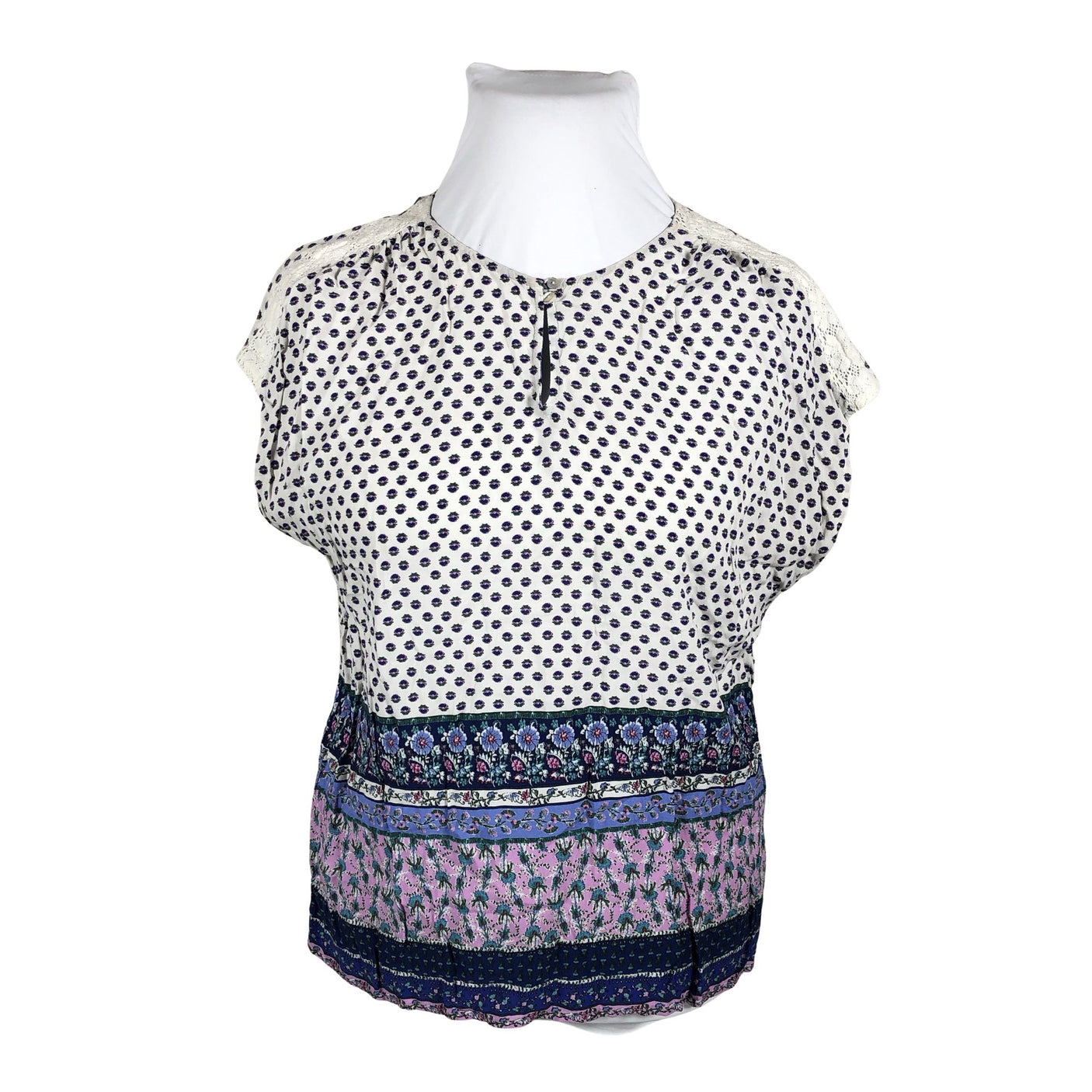 Unisex Esprit - Short-sleeved blouse, size 42 - White (2)