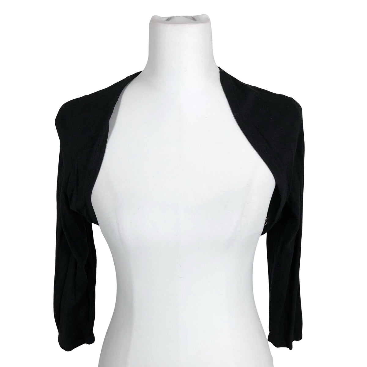 Unisex Esprit - Knit bolero jacket, size 38 - Black (3)