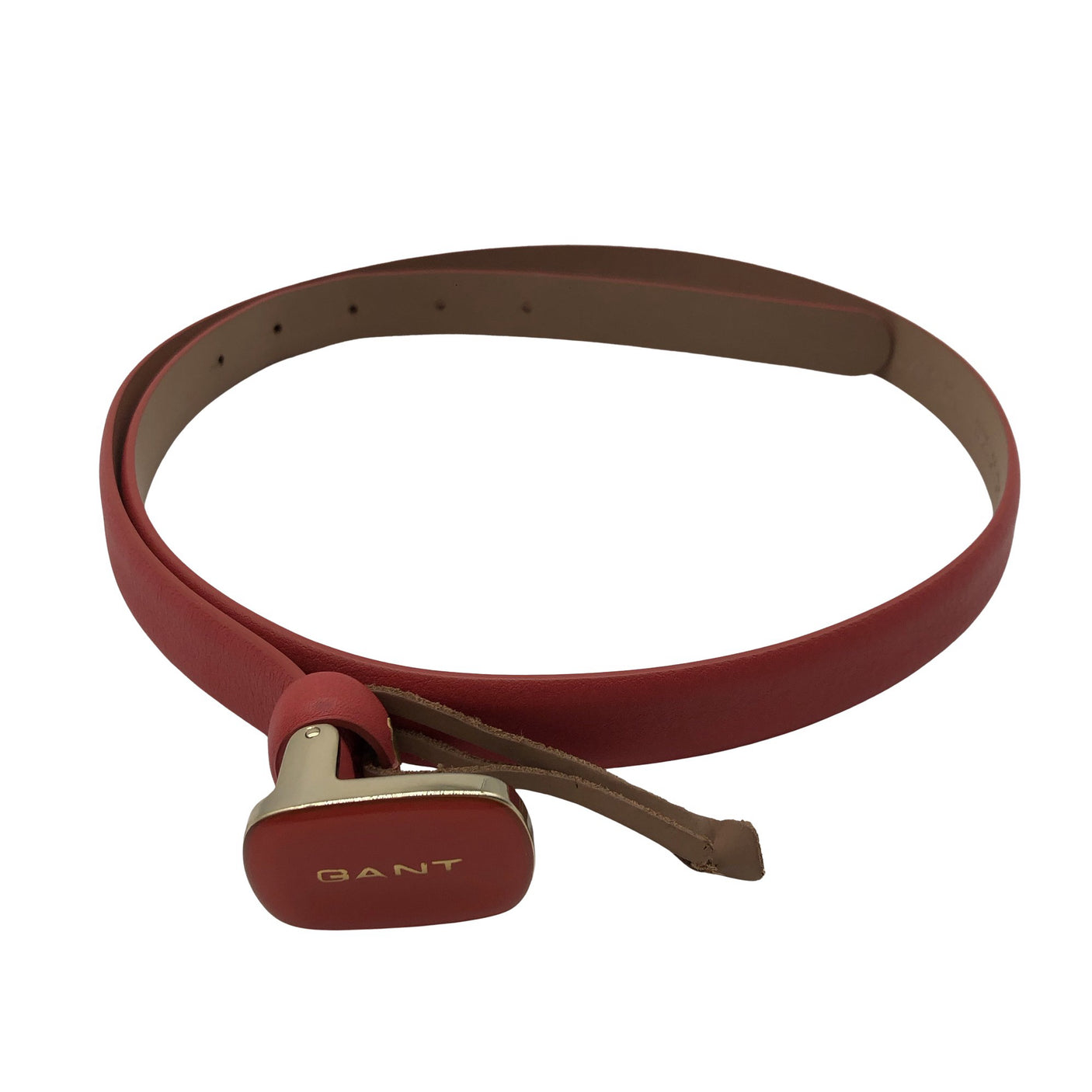 Unisex Gant - Leather belt, size Ei kokoa - Red (1)