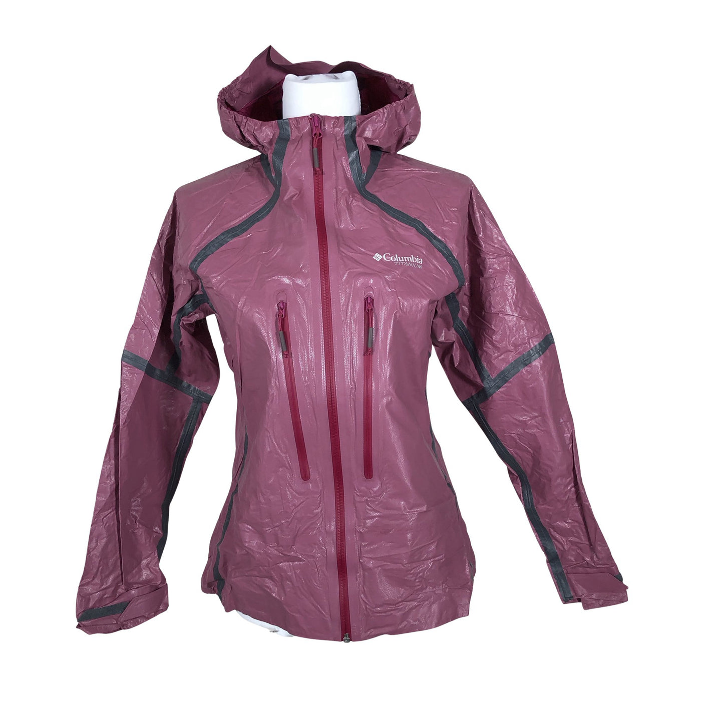 Unisex Columbia - Outdoor jacket, size 38 - Wine red (2)