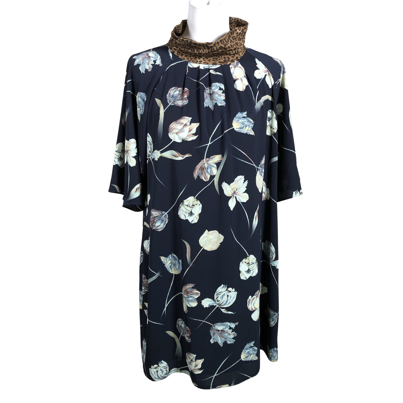 Unisex Sand - Schiffon dress, size 40 - Blue (1)