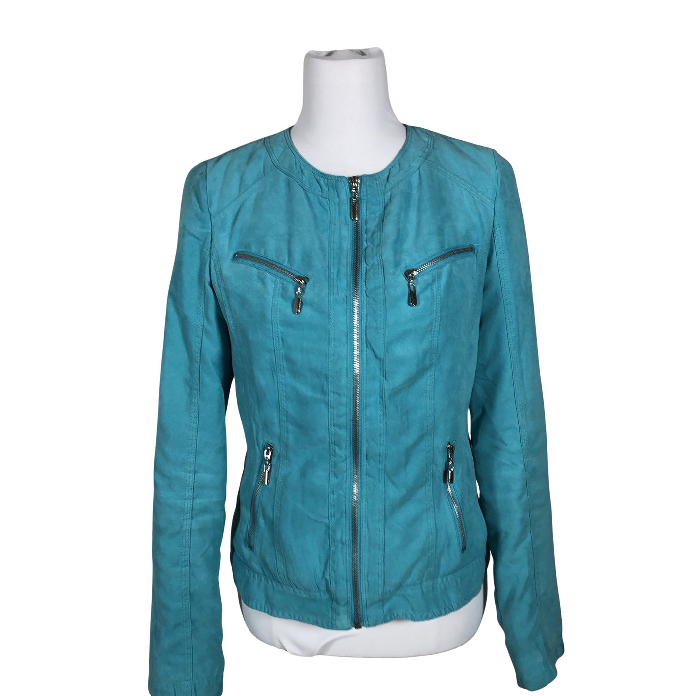 Unisex Escandelle - Denim jacket, size 38 - Turquoise (1)