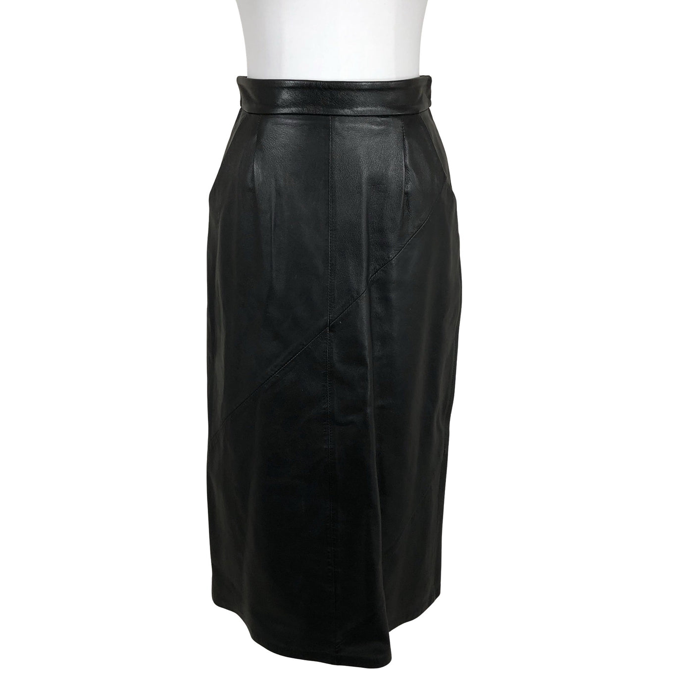 Unisex Friitala - Leather skirt, size 38 - Black (1)