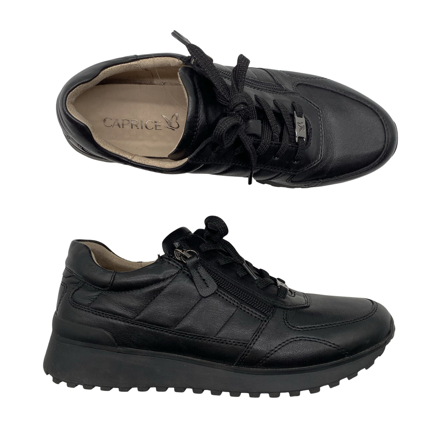 Unisex Caprice - Casual sneakers, size 38 - Black (1)