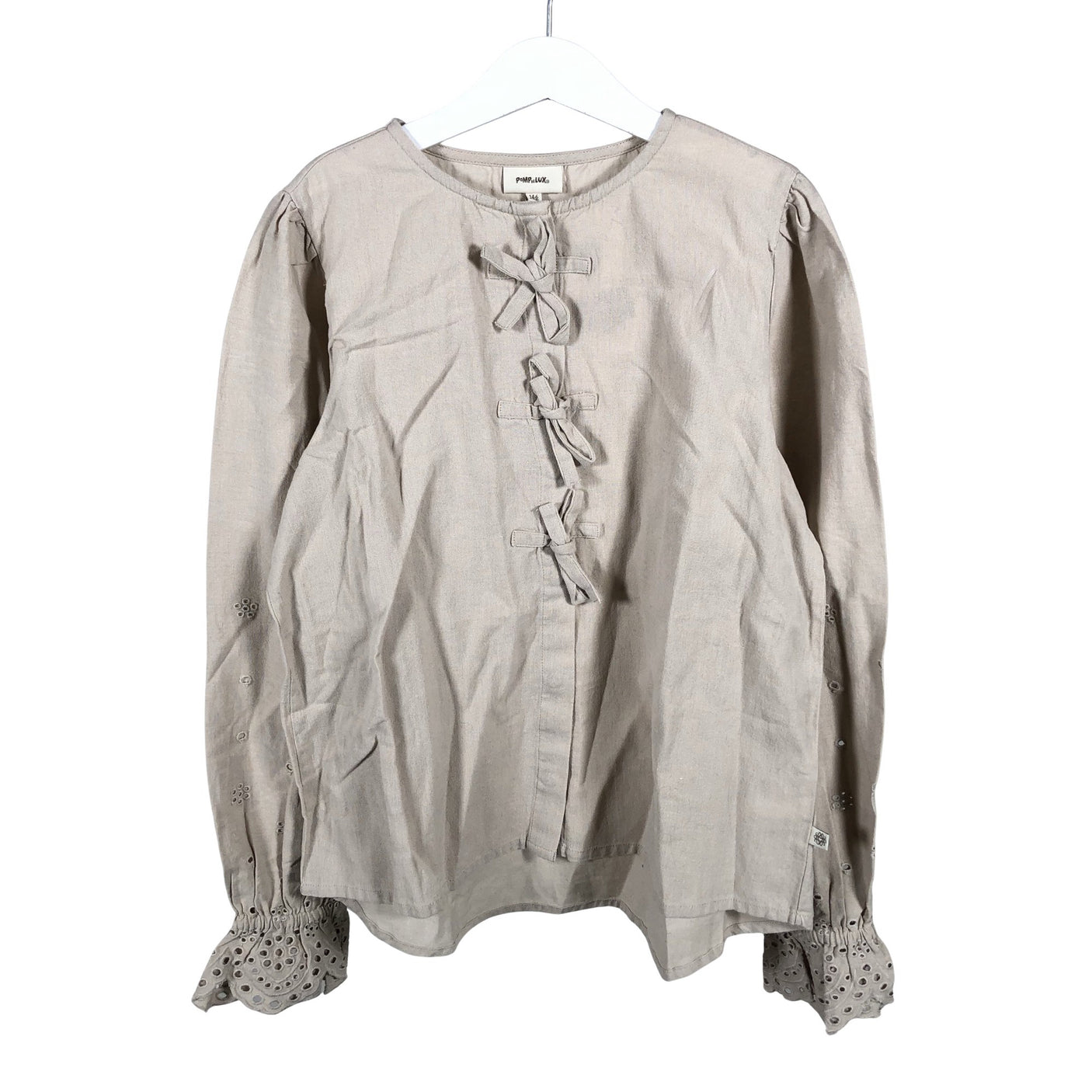 Unisex POMPdeLUX - Blouse, size 146 - 152 - Beige (1)