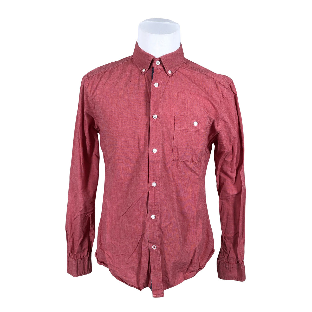 Unisex Esprit - Collared shirt, size M - Red (2)