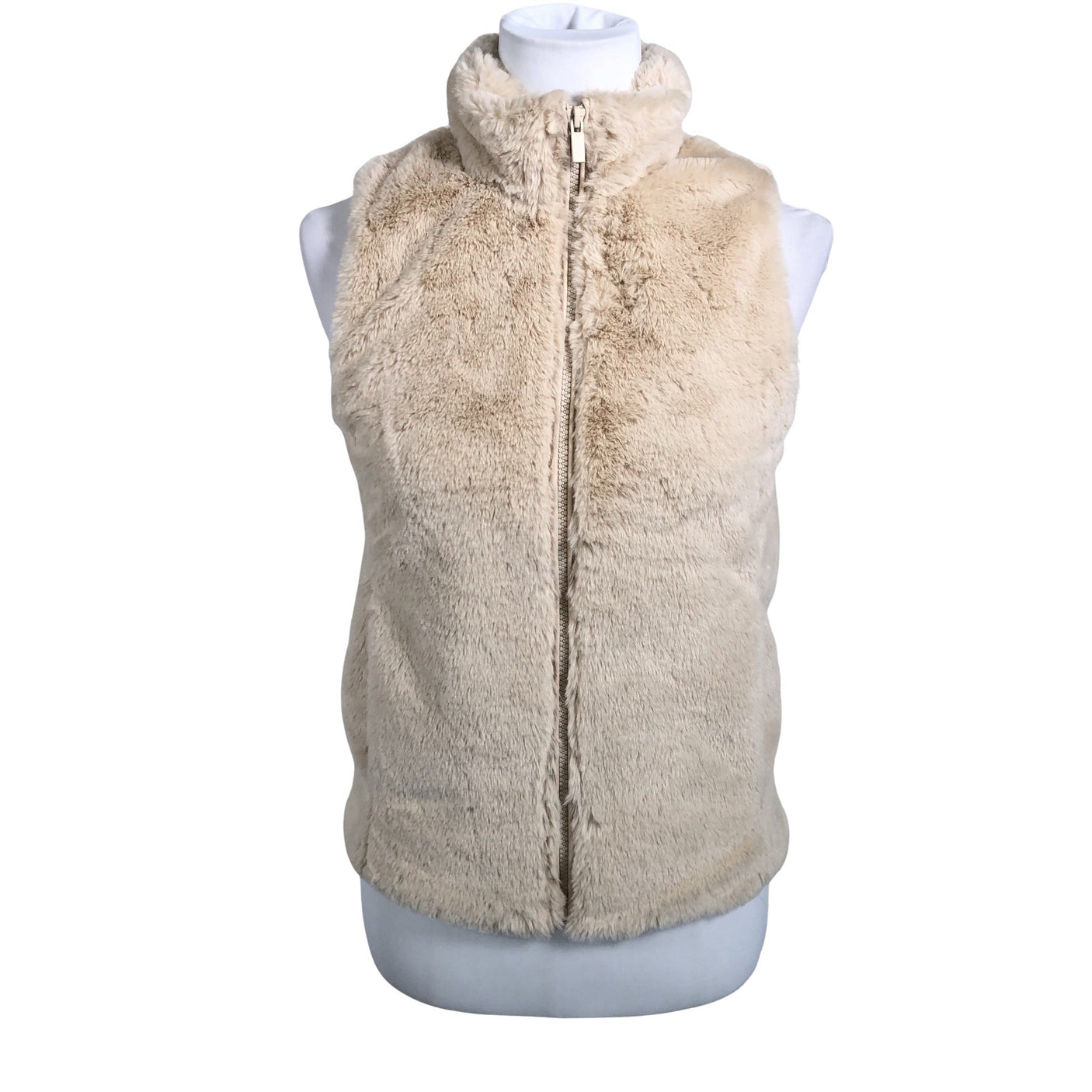 Unisex Cache Cache - Faux fur vest, size 34 - Beige (1)