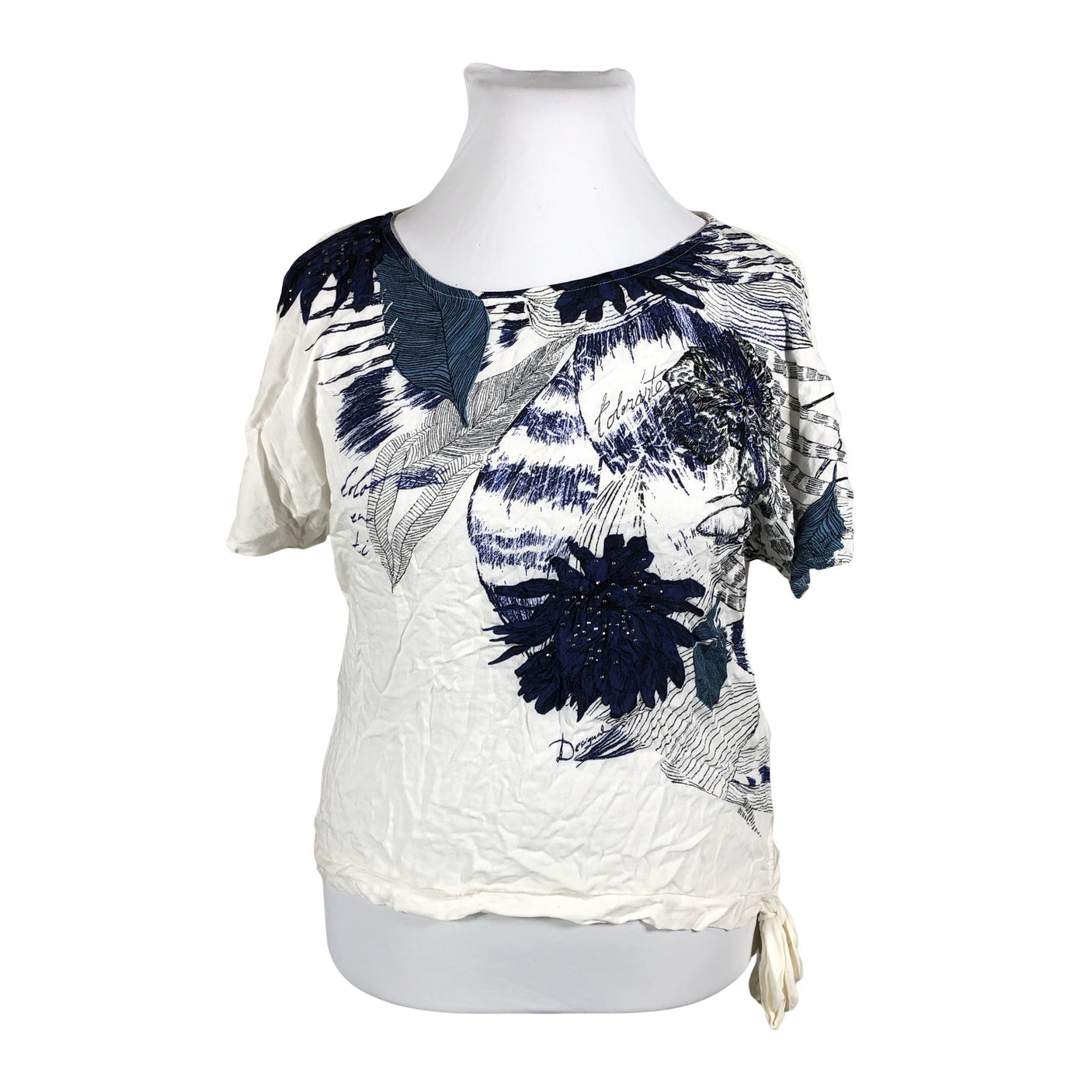 Unisex Desigual - Short-sleeved blouse, size 42 - White (1)