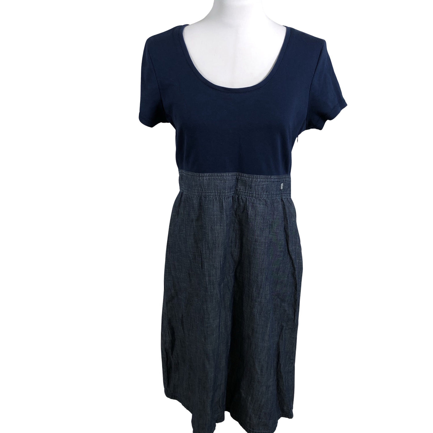 Unisex Tom Tailor - Tricot dress, size 40 - Blue (1)