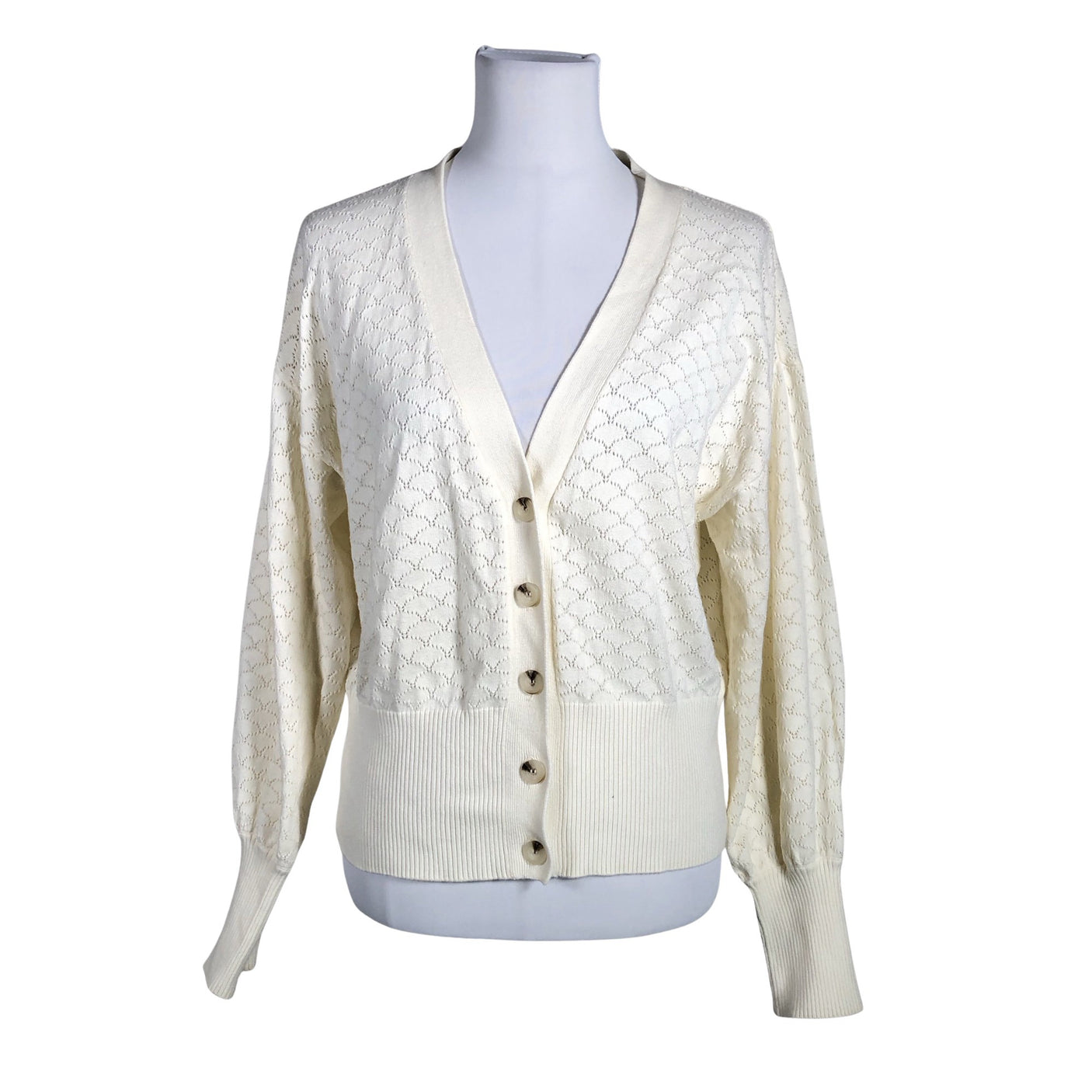 Unisex Nanso - Cardigan, size 38 - White (1)