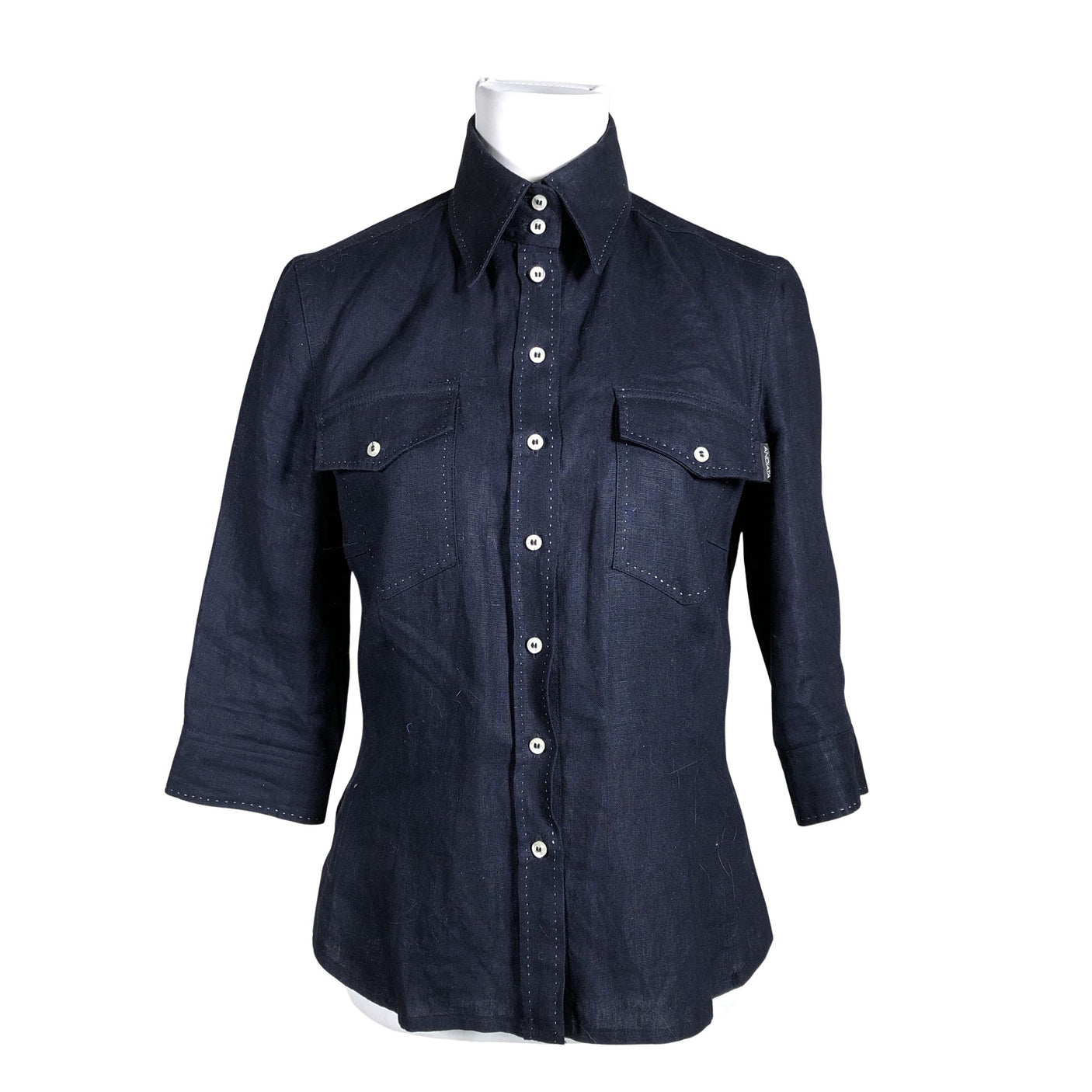 Unisex Andiata - Collared shirt, size 38 - Blue (1)