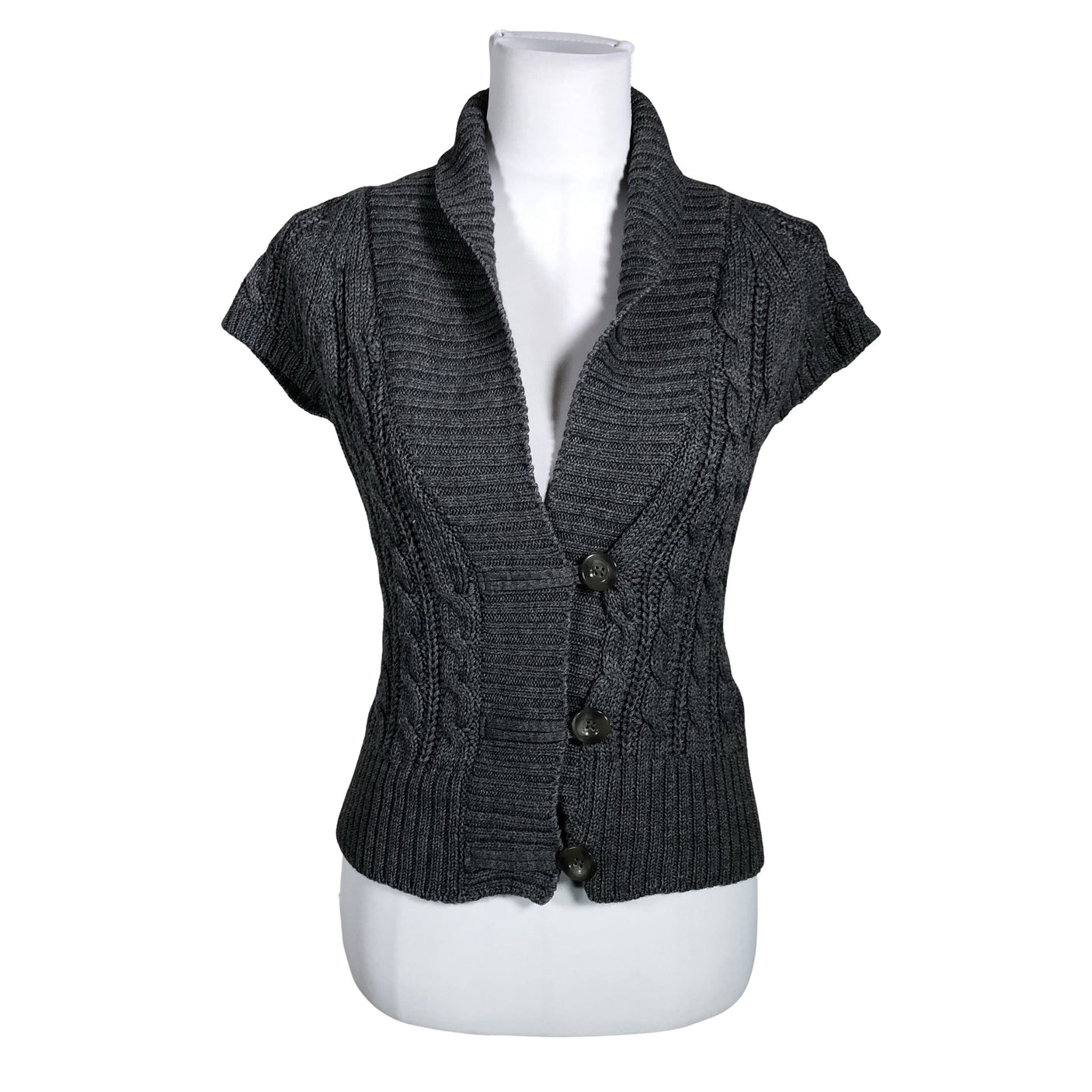 Unisex Esprit - Knit vest, size 34 - Gray (1)