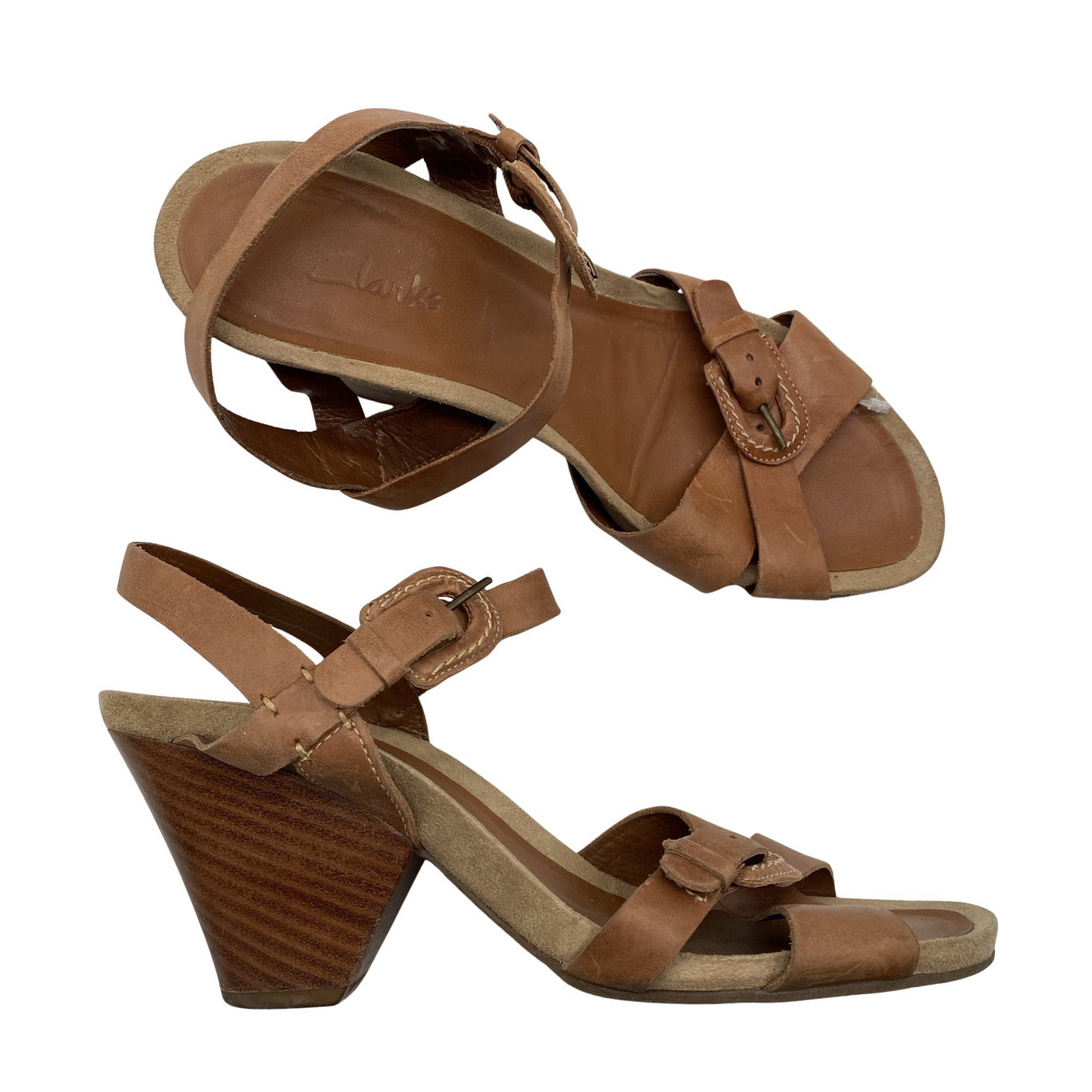 Unisex Clarks - Heeled sandals, size 39 - Brown (1)