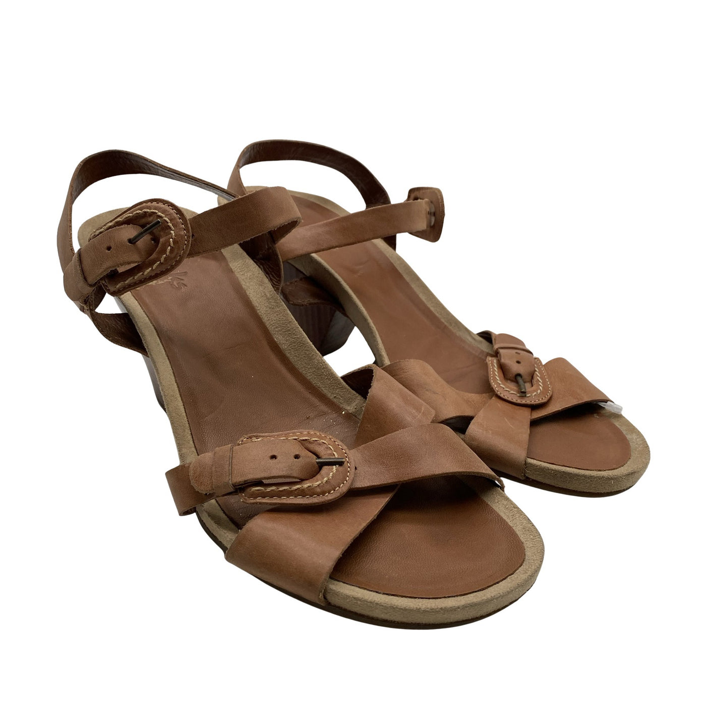 Unisex Clarks - Heeled sandals, size 39 - Brown (2)