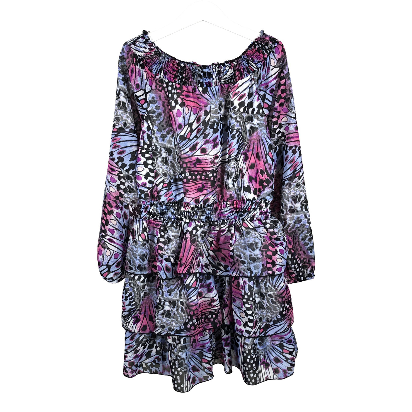 Unisex Lindex - Schiffon dress, size 128 - 134 - Violet (1)