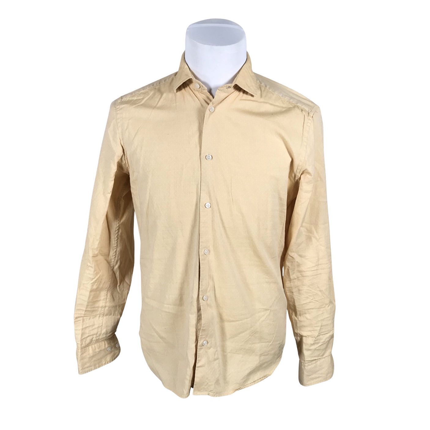 Unisex Riley - Collared shirt, size M - Yellow (1)