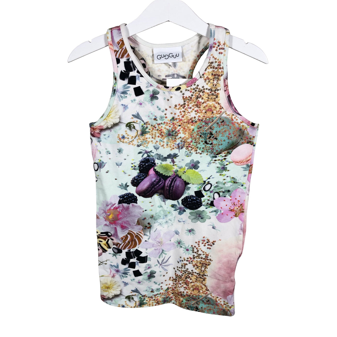 Unisex Gugguu - Tricot tunic, size 122 - 128 - White (2)