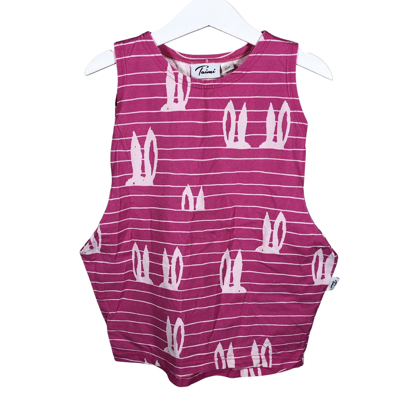 Unisex Taimi - Tricot dress, size 92 - 98 - Pink (1)