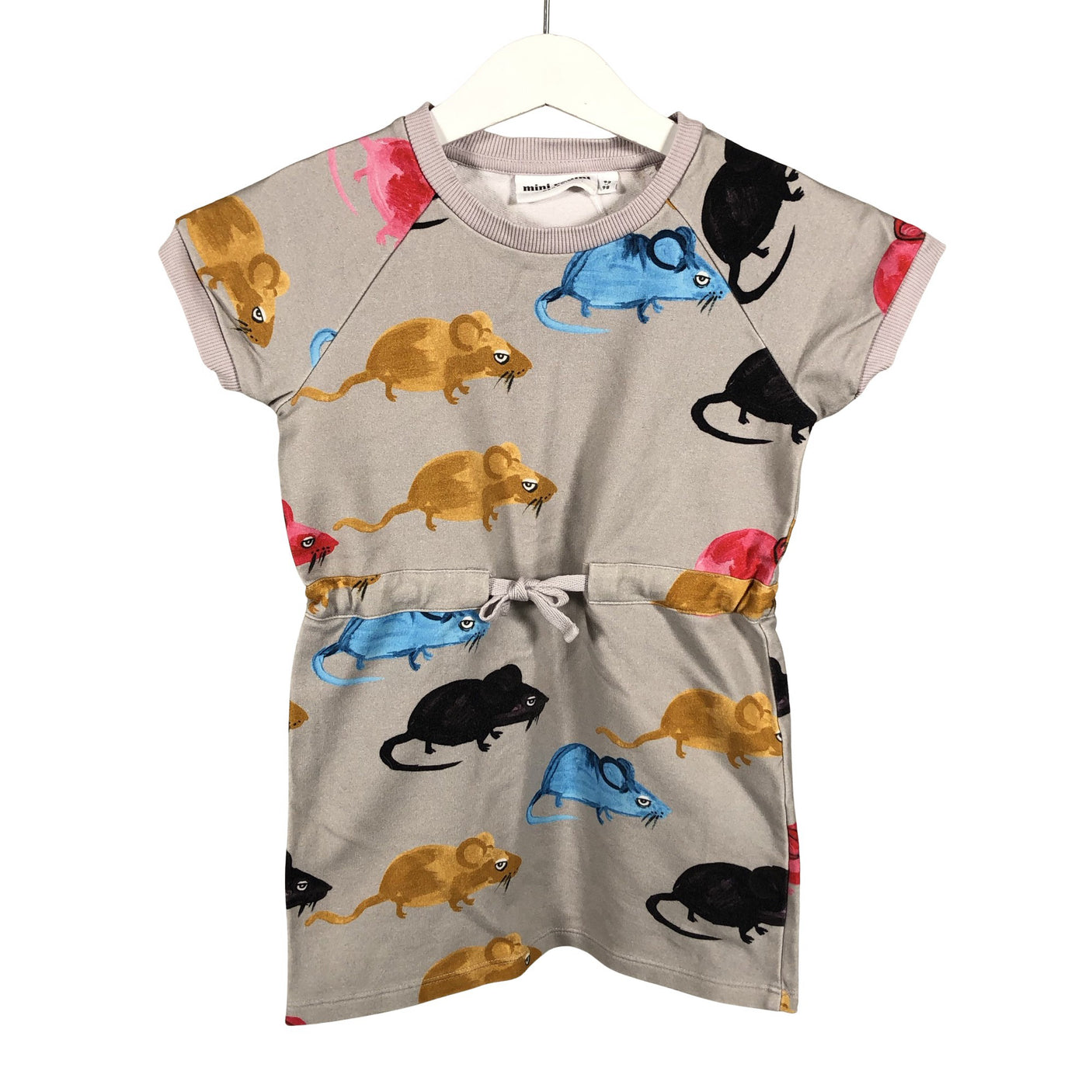 Unisex Mini Rodini - Sweatshirt dress, size 92 - 98 - Gray (1)