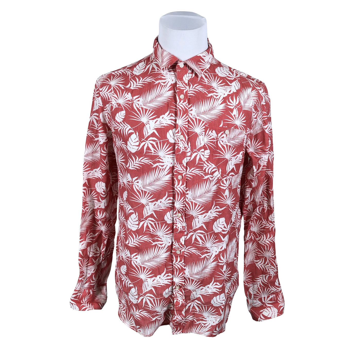 Unisex Knowledge Cotton Apparel - Collared shirt, size XL - Red (1)
