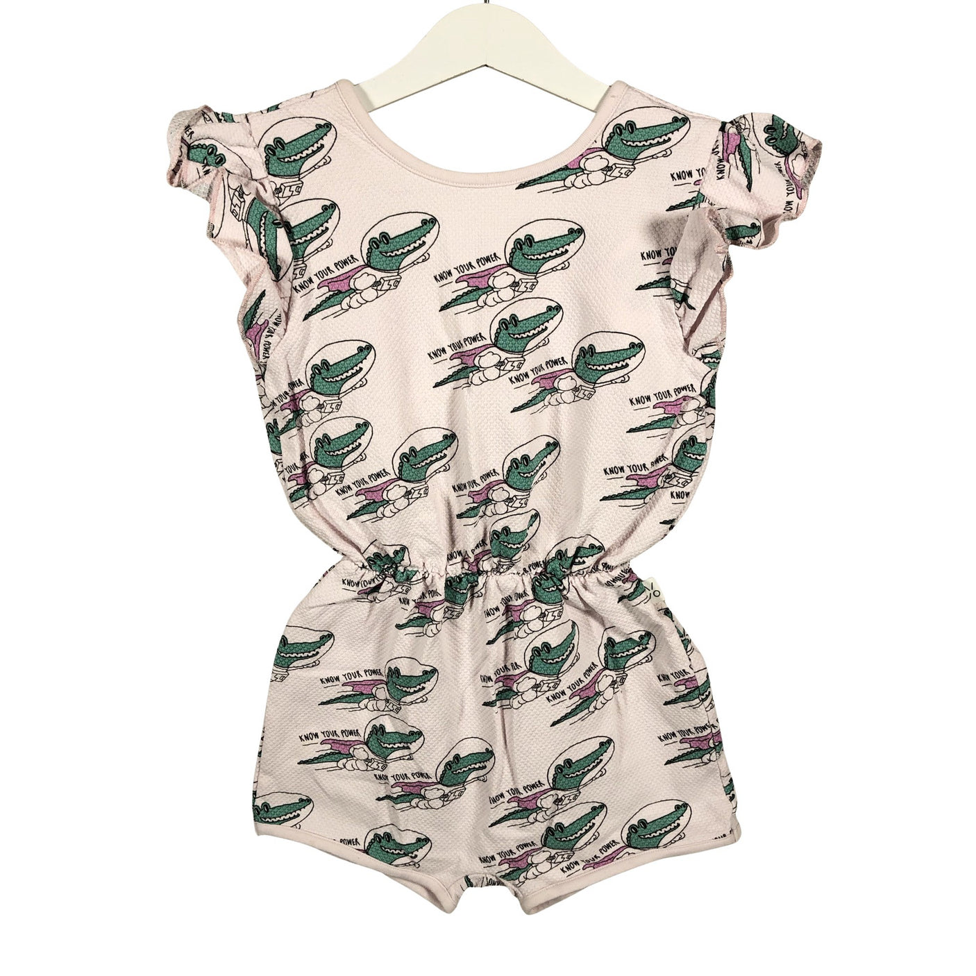 Unisex Mainio - Short overalls, size 122 - 128 - Light pink (2)