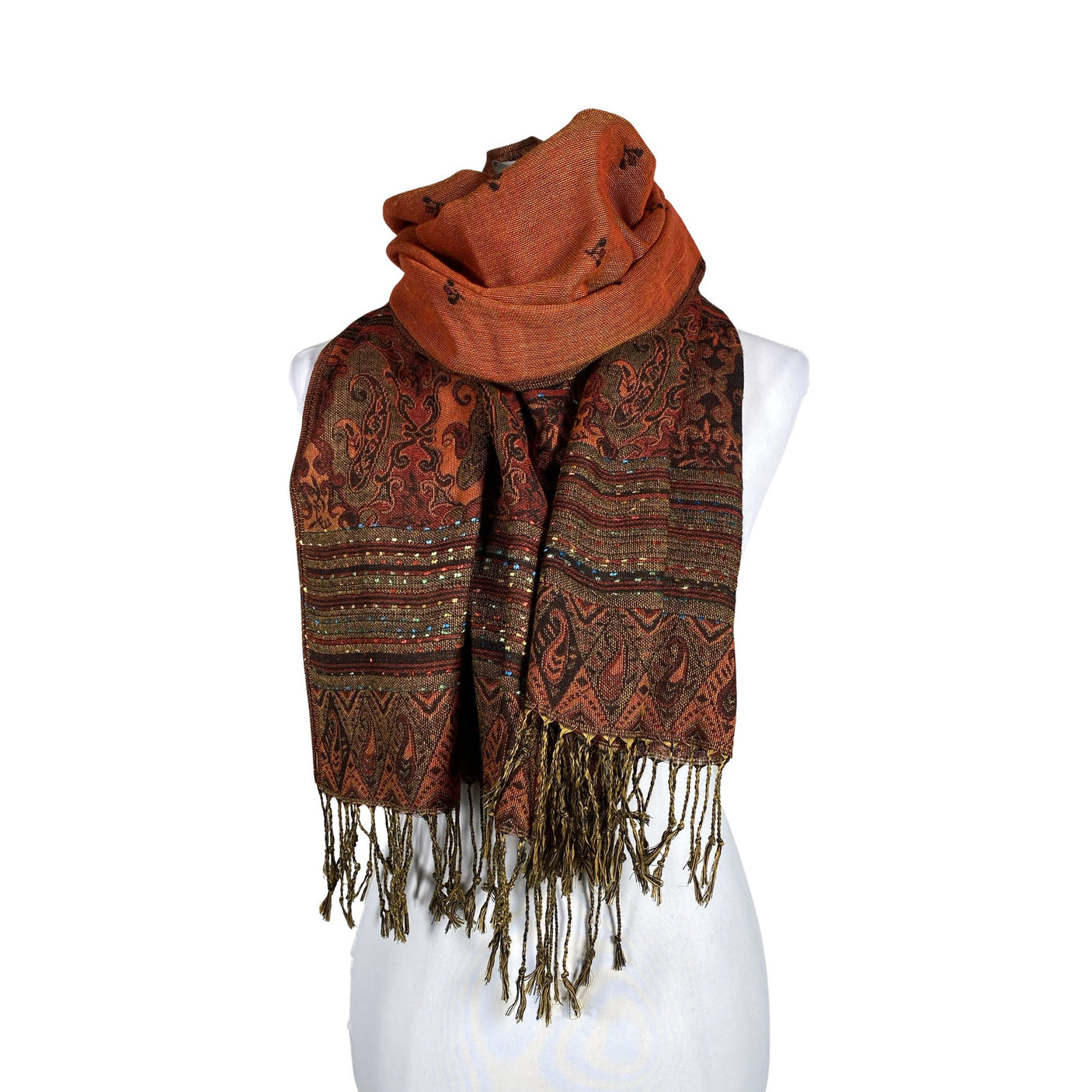 Unisex Pashmina - Scarf, size Maxi - Orange (1)