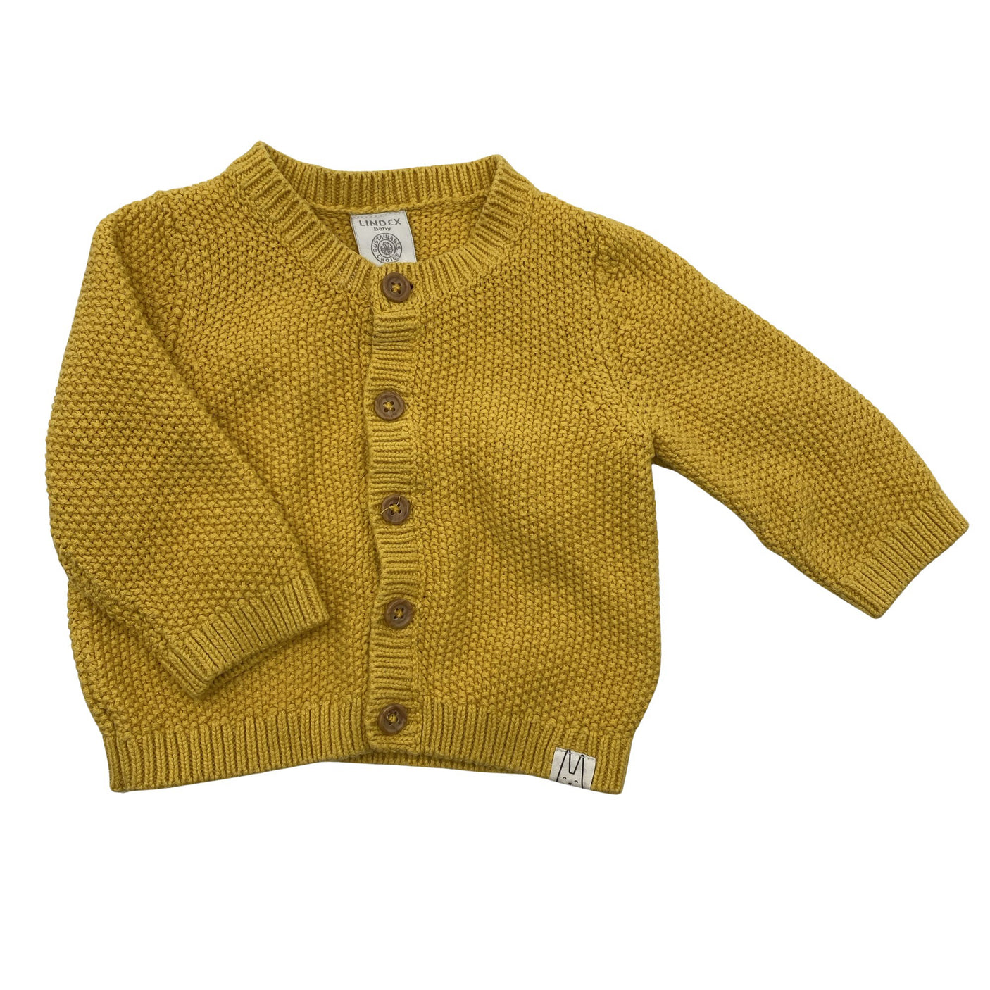 Unisex Lindex - Cardigan, size 62 - 68 - Yellow (1)