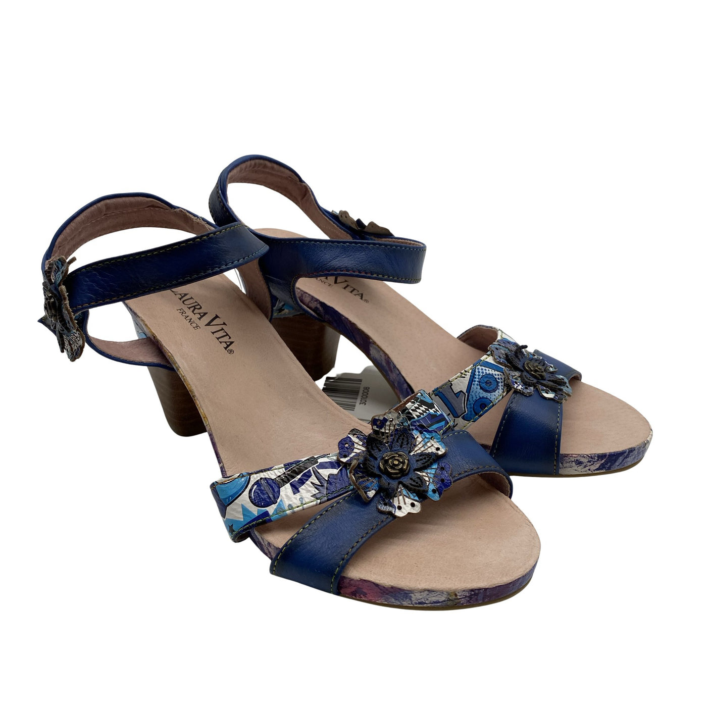 Unisex Laura Vita - Heeled sandals, size 38 - Blue (2)
