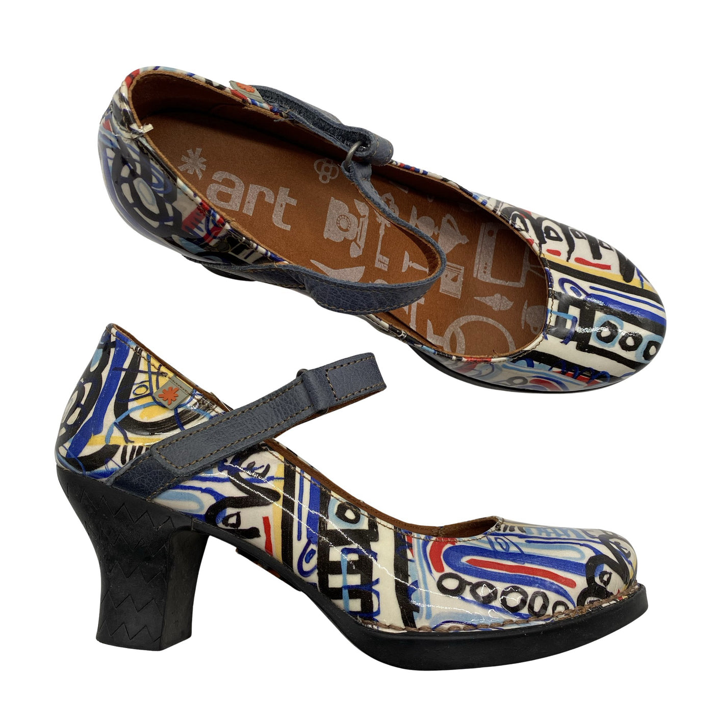 Unisex Art - High heels, size 38 - Blue (1)