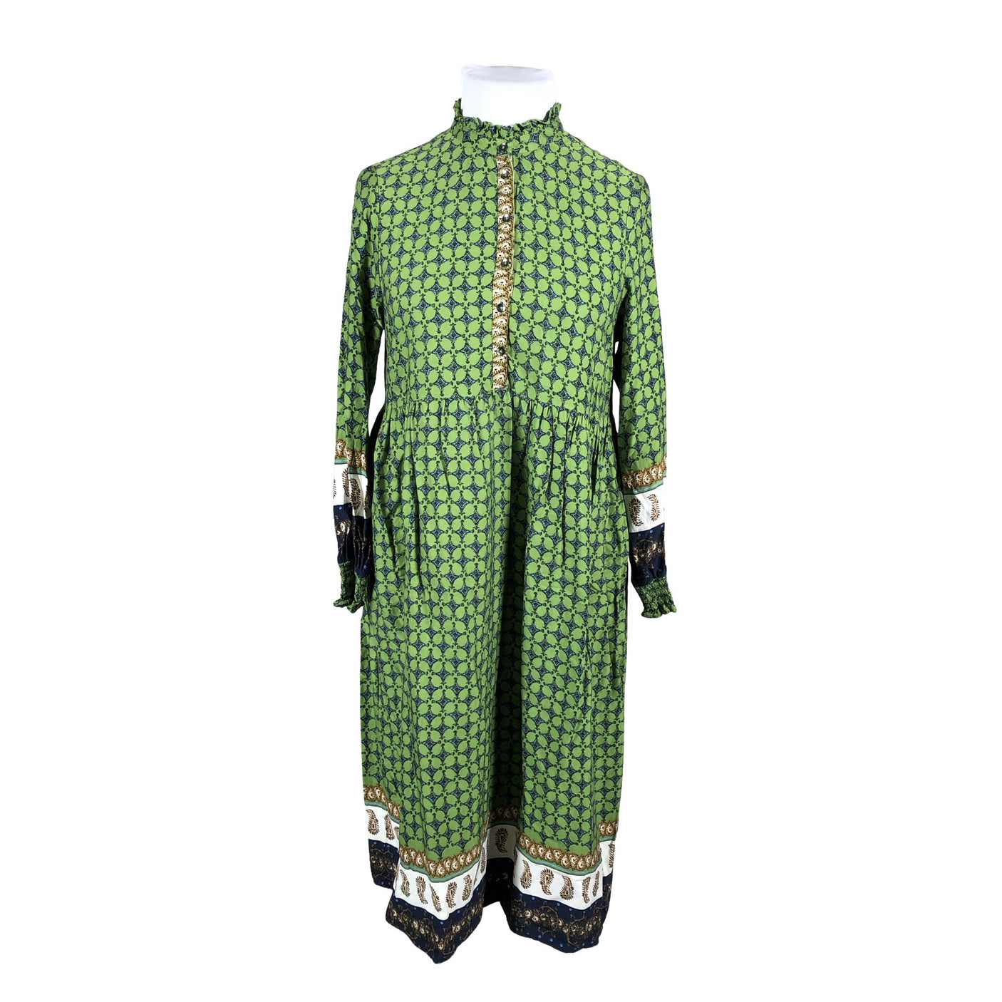 Unisex Cream - Dress, size 42 - Green (1)