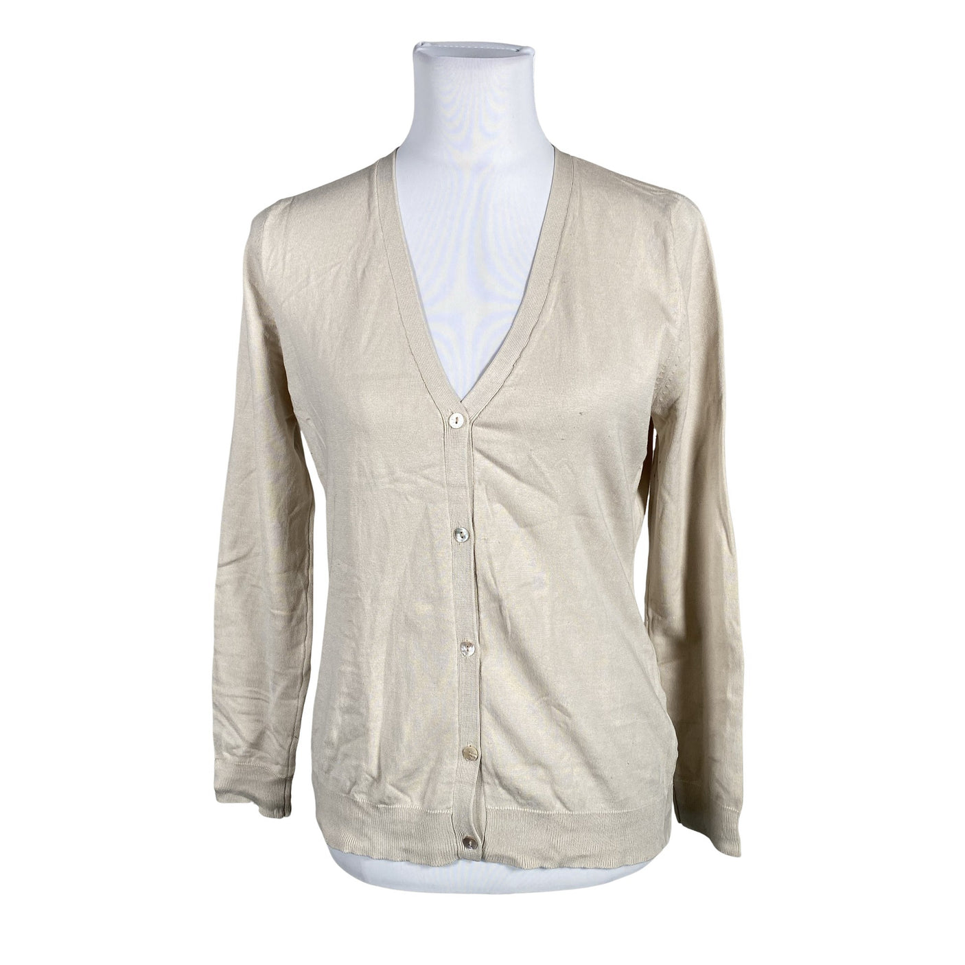 Unisex August Silk - Cardigan, size 40 - Beige (1)