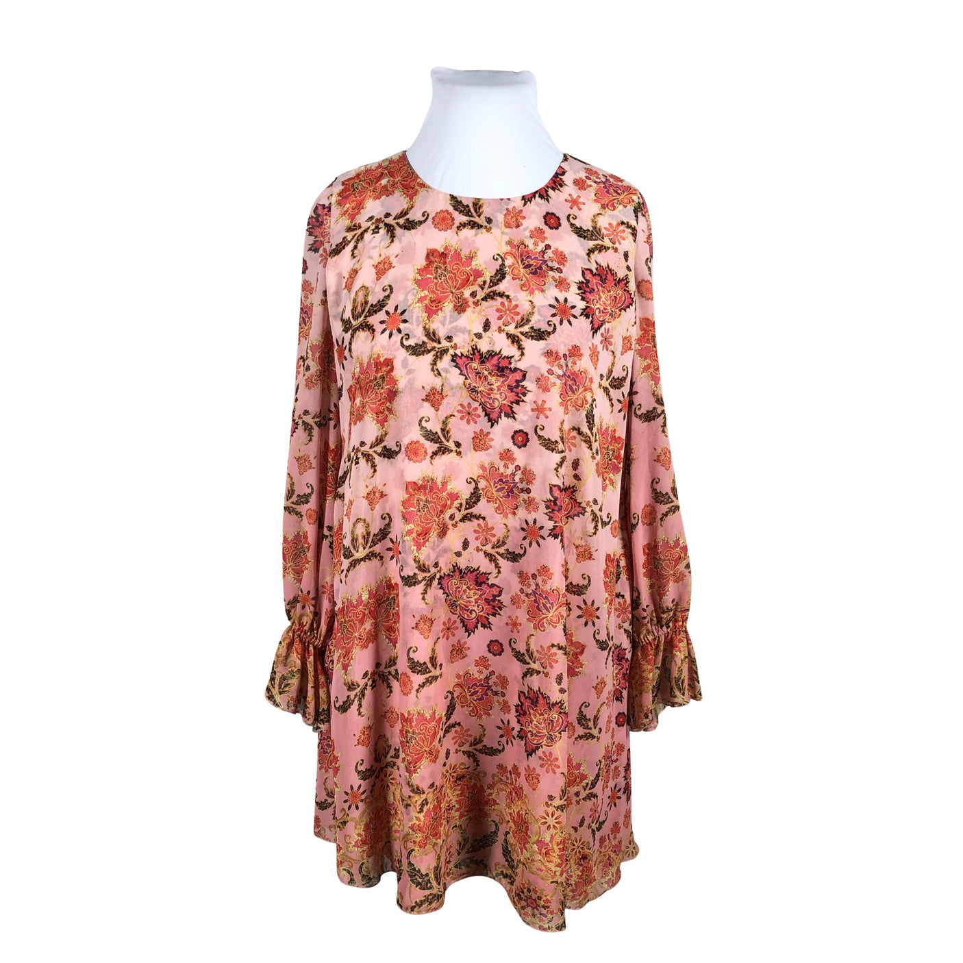 Unisex Muotikuu - Schiffon dress, size 42 - Light pink (1)