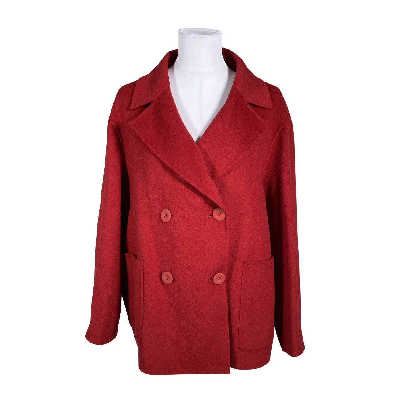 Unisex MaxMara Studio - Wool coat, size 40 - Red (1)