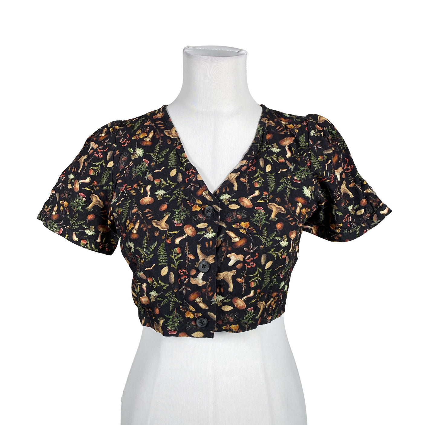 Unisex Disturbia - Short-sleeved blouse, size 38 - Black (1)