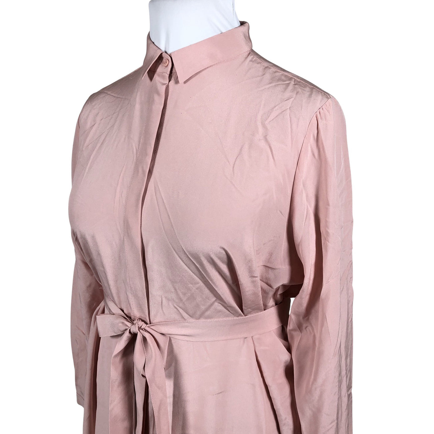 Unisex R-collection - Schiffon dress, size 42 - Light pink (2)