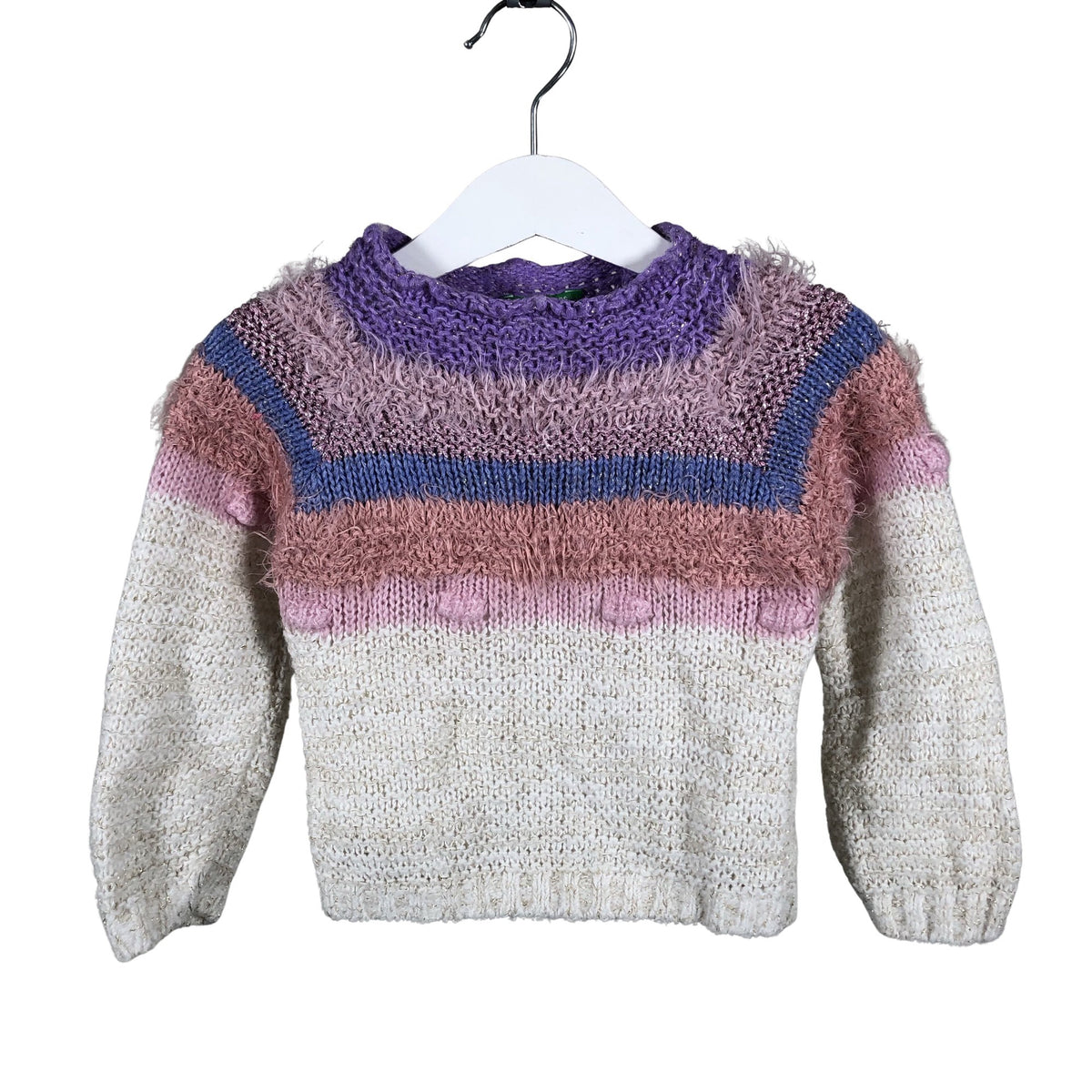 Unisex Benetton - Sweater, size 80 - 86 - White (1)