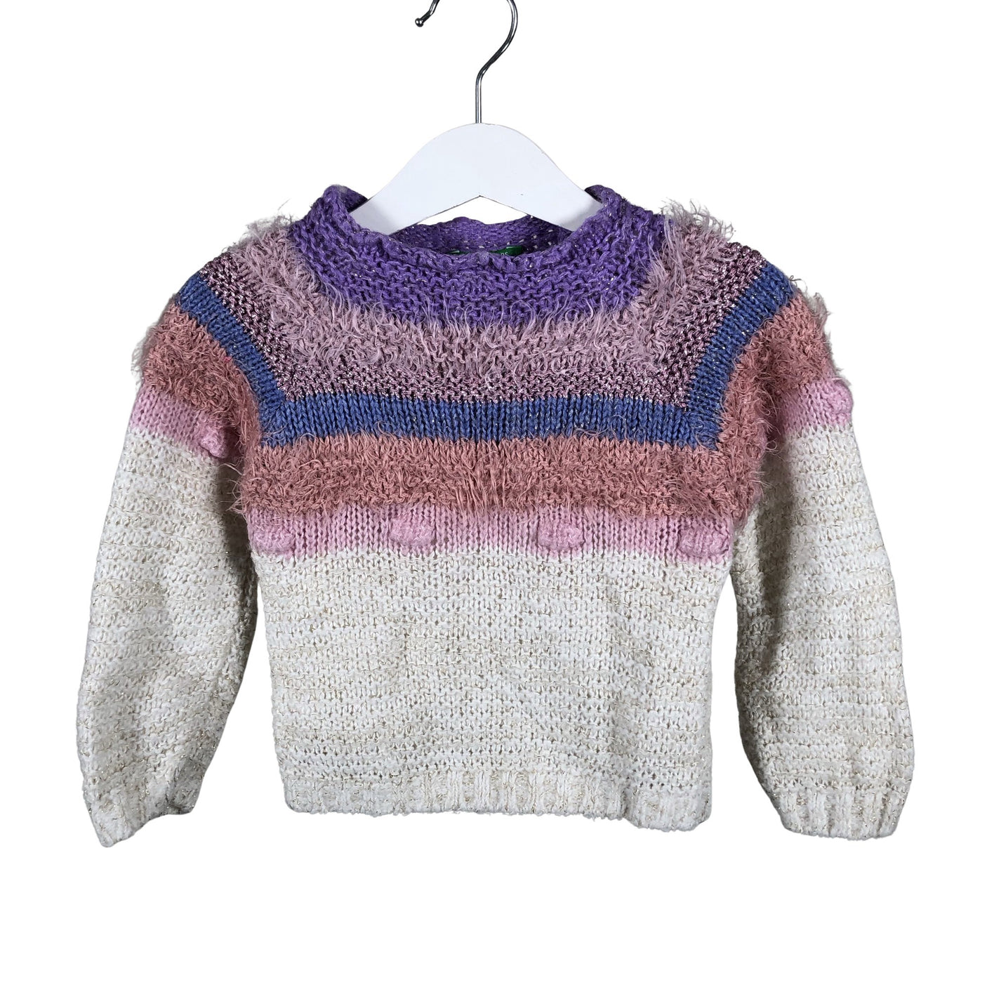 Unisex Benetton - Sweater, size 80 - 86 - White (2)